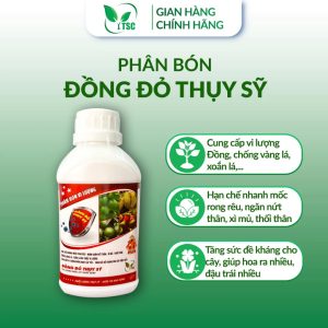 Phân Bón Đồng Đỏ Thụy Sỹ, Hạn Chế Mốc Rong Rêu, Vàng Lá, Xoắn Lá, Ngừa Nứt Thân, Xì Mủ - Chai 500ml