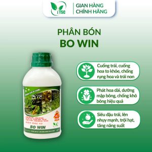 Phân bón BOWIN ĐẬM ĐẶC Thụy Sỹ, Dưỡng Mập Bông, Cuống Trái, Bông Khỏe, Hạn Chế Rụng Hoa Và Trái Non - Chai 500ml