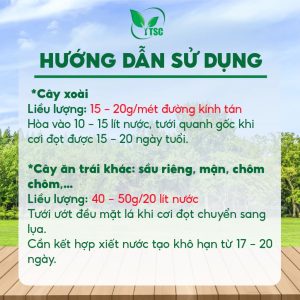 Phân Bón Paclo Thụy Sỹ 20VPS, Thúc Đẩy Ra Hoa Trái Vụ, Đồng Loạt, Phân Hóa Mầm Hoa Rõ Ràng - Túi 1kg