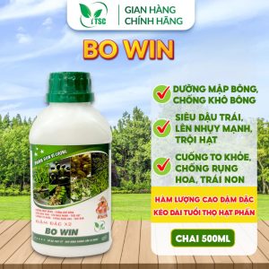 Phân bón BOWIN ĐẬM ĐẶC Thụy Sỹ, Dưỡng Mập Bông, Cuống Trái, Bông Khỏe, Hạn Chế Rụng Hoa Và Trái Non - Chai 500ml