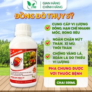 Phân Bón Đồng Đỏ Thụy Sỹ, Hạn Chế Mốc Rong Rêu, Vàng Lá, Xoắn Lá, Ngừa Nứt Thân, Xì Mủ - Chai 500ml