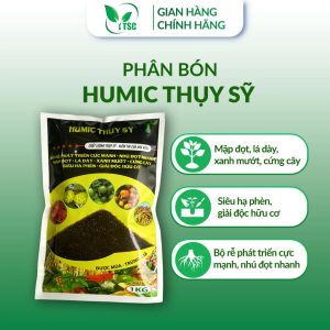 Phân Bón HUMIC Thụy Sỹ Siêu Hạ Phèn, Giải Độc Hữu Cơ, Bộ Rễ Phát Triển Mạnh, Nhú Đọt Nhanh, Lá Dày, Xanh Mướt - Túi 1kg