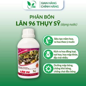 Phân bón Lân 96 Thụy Sỹ (dạng nước) - Chai 500ml Phân Bón LÂN 96 Thụy Sỹ Dạng Nước Siêu Tạo Mầm Hoa, Kích Ra Hoa Đồng Loạt, Đậu Trái Nhiều, Vọt Hoa -Chai 500ml