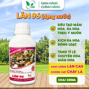 Phân Bón LÂN 96 Thụy Sỹ Dạng Nước Siêu Tạo Mầm Hoa, Kích Ra Hoa Đồng Loạt, Đậu Trái Nhiều, Vọt Hoa -Chai 500ml