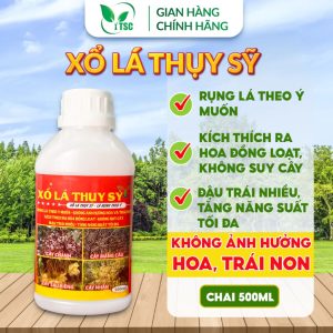 Phân Bón XỔ LÁ Thụy Sỹ Rụng Lá Theo Ý Muốn, Kích Ra Hoa Đồng Loạt, Đậu Trái Nhiều - Chai 500ml