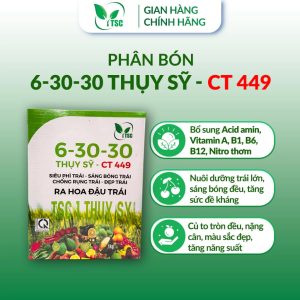 Phân Bón 6-30-30 Thụy Sỹ, Siêu Phì Trái, Hạn Chế Rụng Trái, Đẹp Trái, Sáng Bóng Trái - Hộp 1kg