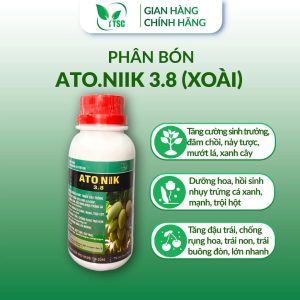 Phân bón ATONIK XOÀI 3.8 Thụy Sỹ, Trội Hột, Dưỡng Hoa, Trái Buông Đòn Lớn Nhanh, Bóng Trái, Đẹp Trái - Chai 250ml