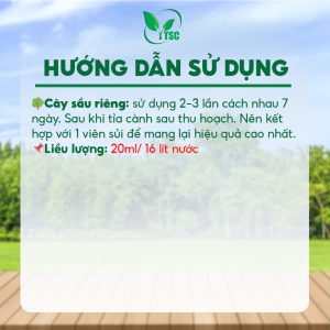 Phân Bón Canxi Bo Sầu Riêng Thụy Sỹ, Dai Cuống Hoa, Cuống Trái, Chống Rụng Trái, Nứt Trái, Siêu Đậu Trái - Chai 500ml