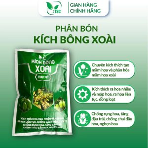Phân Bón Kích Bông Xoài Thụy Sỹ, Kích Ra Hoa Nhiều, Liên Tục, Hạn Chế Chai Hoa, Nghẹn Hoa - Túi 1kg