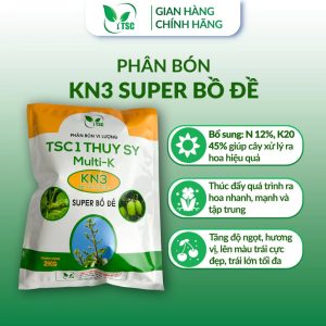 Phân bón KN3 Super Bồ Đề Thụy Sỹ, Xử Lý Ra Hoa, Trái Lớn Tối Đa, Tăng Độ Ngọt, Lên Màu Cực Đep - Túi 2kg