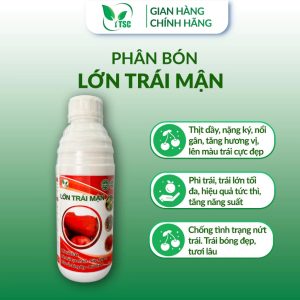 Phân Bón Lớn Trái Mận Thụy Sỹ, Phì Trái Tối Đa, Siêu Nặng Ký, Trái Bóng Đẹp, Mùi Thanh - Chai 1 lít