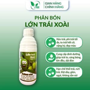Phân bón Lớn Trái Xoài Thụy Sỹ, Kéo Trái, Phì Trái, To Trái Hết Cỡ, Nặng Ký, Đẹp Màu - Chai 1 lít