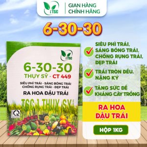 Phân Bón 6-30-30 Thụy Sỹ, Siêu Phì Trái, Hạn Chế Rụng Trái, Đẹp Trái, Sáng Bóng Trái - Hộp 1kg