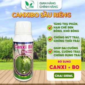 Phân Bón Canxi Bo Sầu Riêng Thụy Sỹ, Dai Cuống Hoa, Cuống Trái, Chống Rụng Trái, Nứt Trái, Siêu Đậu Trái - Chai 500ml