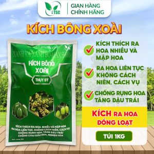 Phân Bón Kích Bông Xoài Thụy Sỹ, Kích Ra Hoa Nhiều, Liên Tục, Hạn Chế Chai Hoa, Nghẹn Hoa - Túi 1kg
