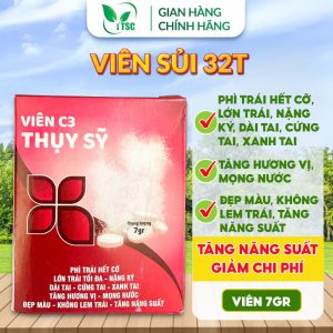 SỦI GA3 32T Thụy Sỹ, Phì Trái Hết Cỡ, Lớn Trái Tối Đa, Nặng Ký, Cứng Tai, Không Lem Trái - Viên 7gr