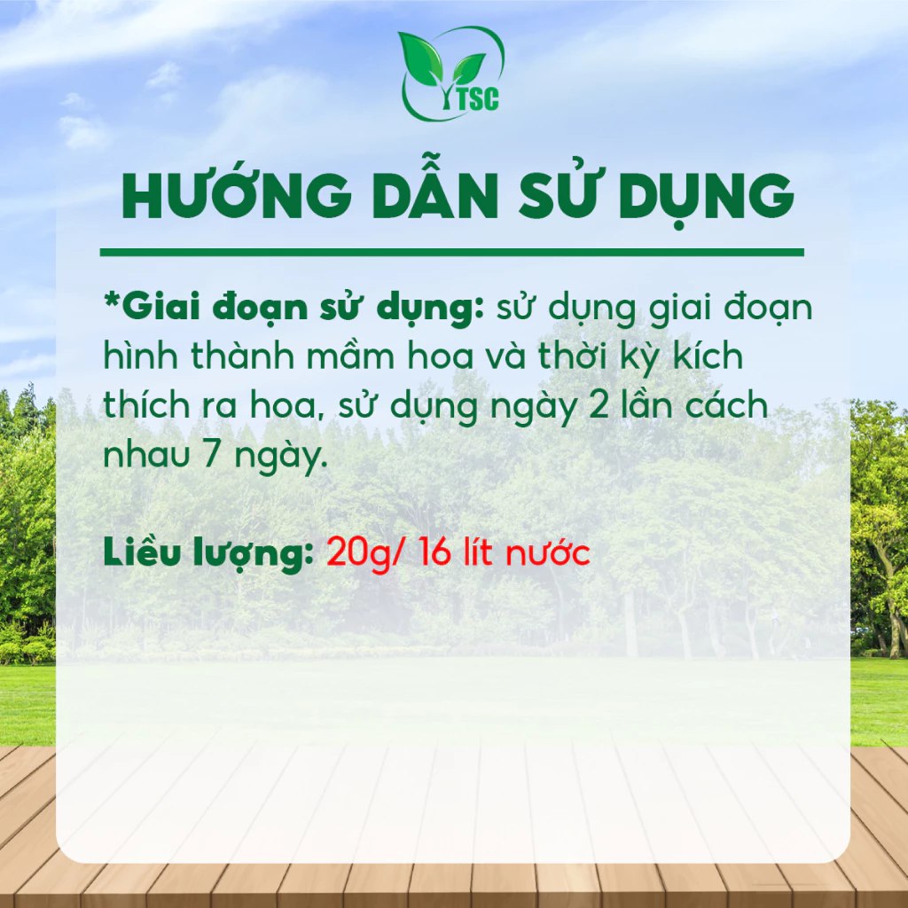 1.80.1 Thụy Sỹ CHUYỂN MẦM LÁ SANG MẦM HOA, Kích Ra Hoa Đồng Loạt, Vọt Hoa - Hũ 500g Hướng dẫn sử dụng 1.80.1 Thụy Sỹ Kích Ra Hoa Đồng Loạt
